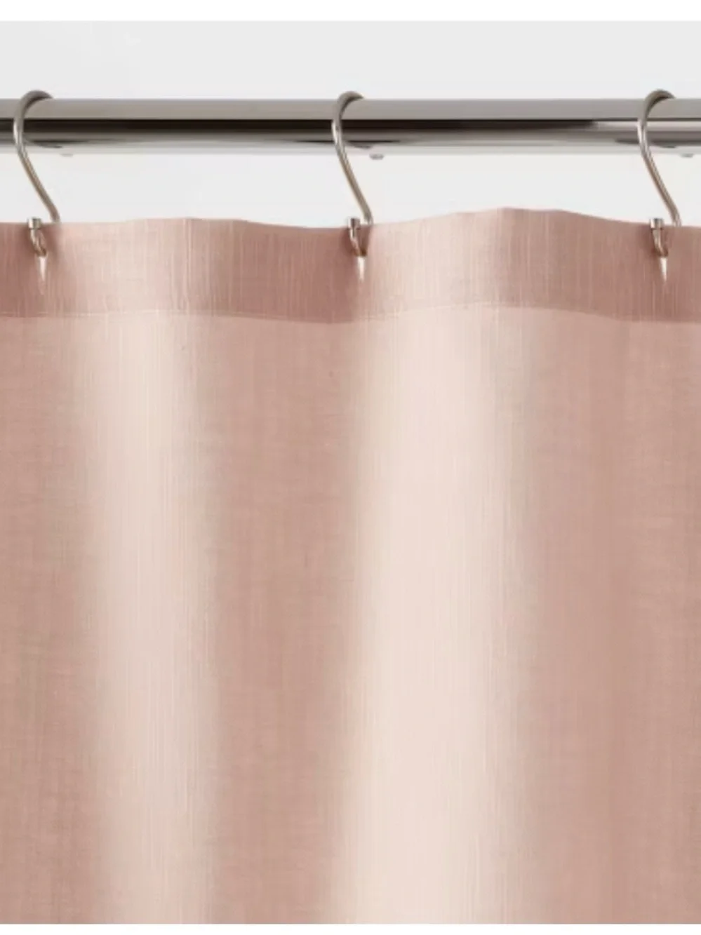 Threshold Blush Pink Boho Shower Curtain with Fringe